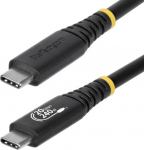 StarTech.com - USB-kabel - USB-C (hane) till USB-C (hane) - USB4 / Thunderbolt 3 / Thunderbolt 4 / DisplayPort 1.4 - 2 m - 4K120Hz support, robust, extended power range (EPR), Support for Power Delivery 3.1, flexibel - svart