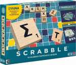 Mattel Games Family: Scrabble - New Scrabble with Wooden Letters (Greek Language) (JLJ58)