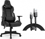 Armchair SENSE7 Sentinel black-gray + kabel usb