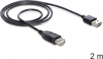 DELOCK USB Verl. A -> A St/Bu 2.00m sw Easy USB
