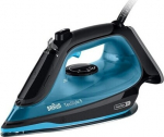 Braun TexStyle 5 Steam iron Ceramic soleplate 2600 W Black, Blue