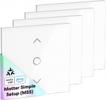 Meross Smart roller blind switch MEROSS MRS100MA(EU) Wi-Fi (Matter) (Zestaw 4 szt.)