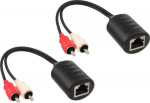 System signal transmission AV InLine RCA (Cinch) x2 - RJ-45 0.1m czarny (89001)