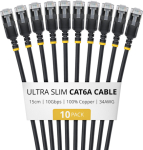 StarTech.com 15CM ULTRA SLIM CAT6A 10 PACK,