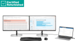RENEW GOLD HP 524pu Series 5 Pro FHD Charging Monitor - 23.8" 1920x1080 FHD 350-nit 100Hz AG, IPS, USB-C(100W/15W)/HDMI/DisplayPort Daisy-Chain, 3x USB-A, RJ-45 LAN, height adjustable/tilt/swivel/pivot, 1 years (replaces E24u G5)
