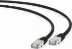 Gembird RJ-45/RJ-45 kat.6a S/FTP Czarny 0.5m (PP6A-LSZHCU-BK-0.5M)