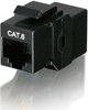 Equip Keystone coupler unshielded Cat6 2xRJ45 8Stk sw Polybeutel