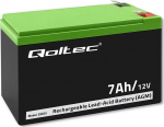 Qoltec Akumulator AGM 12V 7Ah - Akumulator AGM | 12V | 7Ah | max 105A