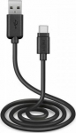 Kabel USB SBS Mobile USB-A - USB-C 3 m Czarny (1027853)