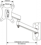 Art Wall Bracket CV-29 13'' - 27''
