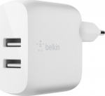 Belkin BoostCharge Dual USB-A Wall Charger 24W - mains charger