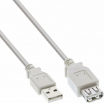 Kabel USB InLine USB-A - USB-A 2 m White (34602X)