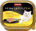 ANIMONDA Vom Feinsten Adult Turkey, beef and carrots - wet cat food - 100g