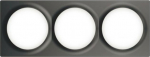 FIBARO Walli Triple Cover Plate Anthracite (FG-Wx-PP-0004-8)