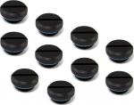 XSPC Verschlussstopfen V2 G1/4 Zoll AG - 10er Pack, schwarz matt