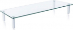 Techly Podstawka pod monitor do 32cali, glass white
