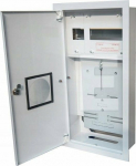 Alfako Metal flush-mounted switchgear 1 X TL 3F on the electronic counter + 11 security door lock RAL 9003A-RW12E