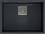 Sink Quadron DAVID 50 GraniteQ black diamond/steel elements