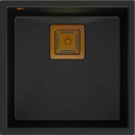 Sink Quadron DAVID 40 GraniteQ pure carbon/copper elements