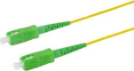 Logilink Professional - Patch cable - SC/APC Single mode (M) zu SC/APC Single mode (M) - 10 m - 2 mm - Glasfaser - Simplex - 9/125 micrometer - G.657.A2/OS2 - halogen free - Gelb (FPSSC10)