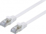 Equip Patchkabel Cat6A Flat U/FTP 2xRJ45 2.00m white LSZH polybag