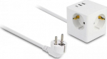 Delock Netzteil - 17 Watt - 3.4 A - 6 Ausgabeanschlussstellen (2 x USB, USB-C, 3 x Stecker CEE 7/3)