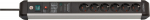 Brennenstuhl 1391010601 - 5 m - indoors - angled - IP20 - Schwarz - Silber - 6 AC-Outputs