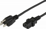 MicroConnect Power cord NEMA 5-15P to C13, 4m, AWG14, SJT Power cord