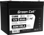 Green Cell AGM57 - AGM (Absorbent glass mat) - 80 Ah - 12 V - maintenance-free - Schwarz - 169 mm