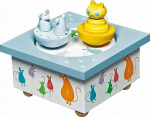 Trousselier Music Box Dancing Cat & Mouse