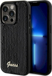 Guess GUHCP14LPSFDGSK Hardcase Sequin Script Metal for iPhone 14 Pro 6.1" / black