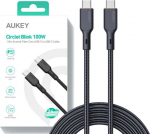 AUKEY CB-KCC102 kabel USB-C - USB-C 1.8m 100W PD 5A 20V kevlar + nylon braid