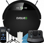 Robot Housekeeping Evolveo RoboTrex H6 wet cleaning robot vacuum cleaner with charging station black