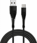 Fusion Accessories "Fishbone USB-A to USB-C 30W / 3A / 1.5m" Black