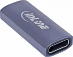 InLine&reg; USB4 Adapter, USB-C Buchse/Buchse, Aluminium, grau