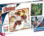 Clementoni Puzzle Super Color The Avengers 3 x 48 element&oacute;w