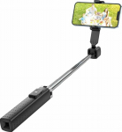 Hoco HOCO monopod selfie stick with fourpod wireless remote K18 czarny