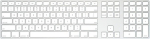 Matias Wireless keyboard - Aluminum Mac dongle USB-C Silver