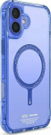 Skinarma Saido case iPhone 16 Plus 6.7'' Magnetic Charging niebieski/blue