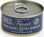 FISH4DOGS FISH4CATS Mackerel with shrimp - wet cat food - 70g