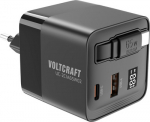 Voltcraft UC-2C1A65W02 USB-Charger output current max. 3 A USB-C USB-A Number of outputs 3