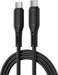Kabel USB WiWU USB-C - USB-C 1 m Czarny