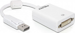 DELOCK Displayport Adapter DP -> DVI(24+5) St/Bu wei&szlig;