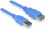 DELOCK USB3.0 Verl. A -> A St/Bu 3.00m blue