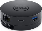 DEL Dell USB-C Mobile Adapter DA300, DA300, Wired, USB 3.0 (3.1