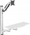 Digitus Ramię single wall-mounted 1xLCD + Keyboard, max. 32" i 8kg tilt-and-swivel 360&deg; (PIVOT)
