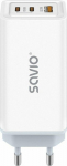 Savio mains charger USB GaN 65W, Quick Charge 4.0, Power Delivery 3.0, LA-07