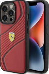 Ferrari Twist Metal Logo Back Case for Apple iPhone 15 Pro