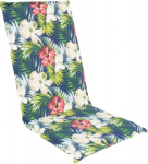 Cushion for chair SUMMER FLOWER 48x115x4.5cm, dark floral