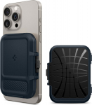 MagSafe kaarditasku Lock Fit (MagFit), magnetkinnitusega, sinakashall, Spigen